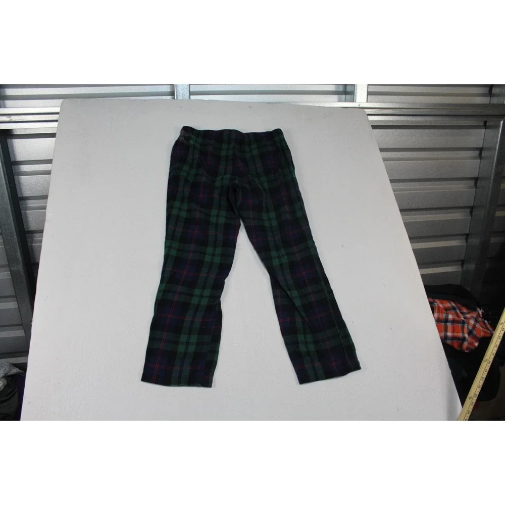 Old Navy Men Blue Pajamas Pants Plaid Casual Straight Size Medium